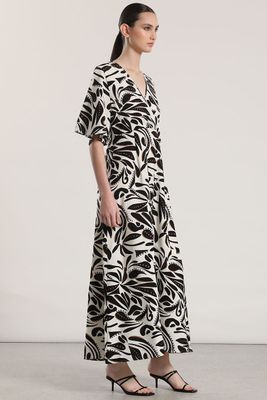 Vestido maxi Liola mujer negro