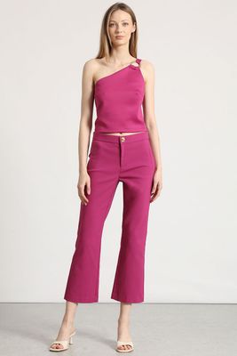 Imagen 2 del producto Top asimétrico herraje Liola mujer fucsia