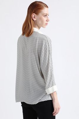 Imagen 2 del producto Blusa Rayas Contraste, Crudo Liola