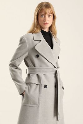 Imagen 2 del producto Abrigo Largo, Muflon Melange Gris Liola