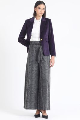 Imagen 2 del producto Blazer Entallado Terciopelo, Arandano Liola