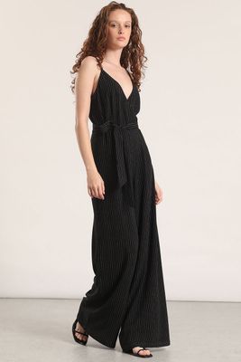 Enterito ancho lino Liola mujer negro