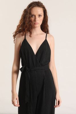 Imagen 2 del producto Enterito ancho lino Liola mujer negro