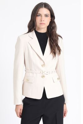 Blazer Entallado Con Cinturon, Crudo Liola