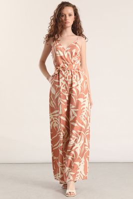 Imagen 1 del producto Enterito ancho estampado liola mujer beige