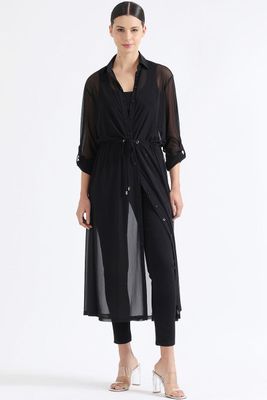 Imagen 1 del producto Tapado Malla Semi Transparente, Negro Liola