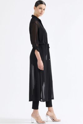 Imagen 2 del producto Tapado Malla Semi Transparente, Negro Liola