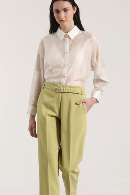 Imagen 2 del producto Pantalón sastre con cinturón Liola mujer pistacho