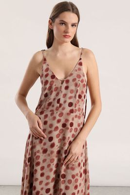 Imagen 2 del producto Vestido maxi estampado mujer Liola rosa