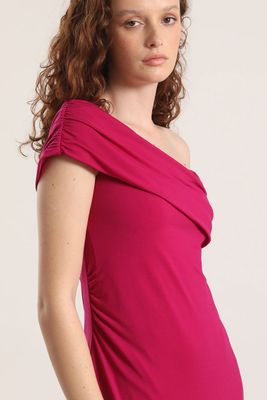 Imagen 2 del producto Vestido maxi un hombro Liola mujer violeta