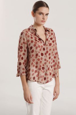 Imagen 1 del producto Blusa gasa estampado mujer Liola rosa