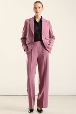 Imagen 2 del producto Blazer entallado, tapeta fantasia, rosa. Liola