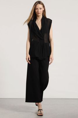 Imagen 2 del producto Blusa semitransparente Liola mujer negro
