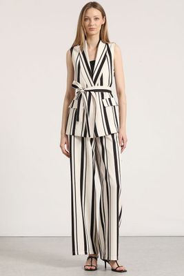 Imagen 2 del producto Chaqueta estampado rayas Liola mujer negro