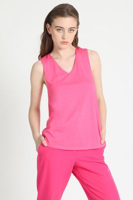 Top Tirantes Cruzados Fucsia Liola