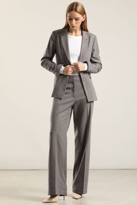 Imagen 2 del producto Blazer Boton Joya, Gris Liola
