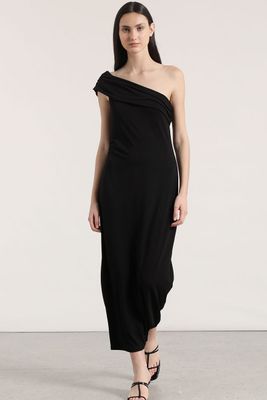 Imagen 1 del producto Vestido maxi un hombro Liola mujer negro
