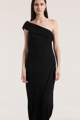 Imagen 2 del producto Vestido maxi un hombro Liola mujer negro