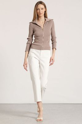 Pantalón pitillo liola mujer crudo