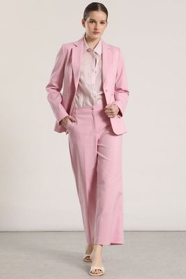 Pantalón ancho cropped liola mujer rosa