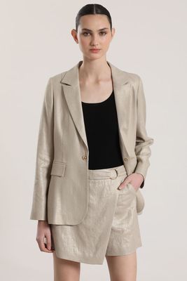 Imagen 2 del producto Falda pantalón lino Liola mujer beige