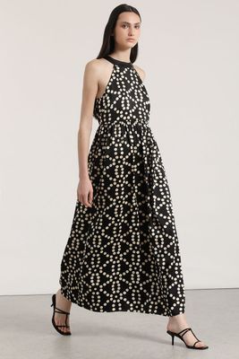 Imagen 2 del producto Vestido maxi puntos Liola mujer negro