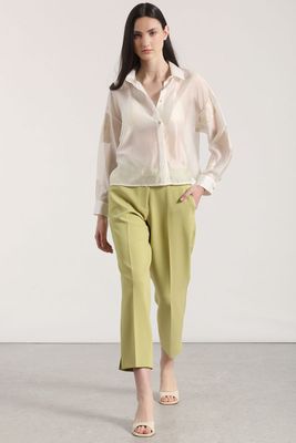 Imagen 2 del producto Blusa transparente bordado Liola mujer crudo