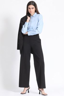 Pantalon Regular Básico Negro Liola
