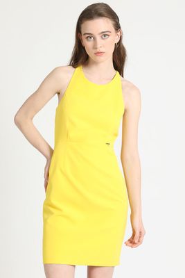 Imagen 1 del producto Vestido Strass Halter Amarillo Liola