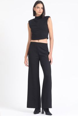 Imagen 2 del producto Top Recto, Strass, Negro Liola