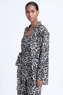 Imagen 2 del producto Camisa Larga Estampada Negro Liola