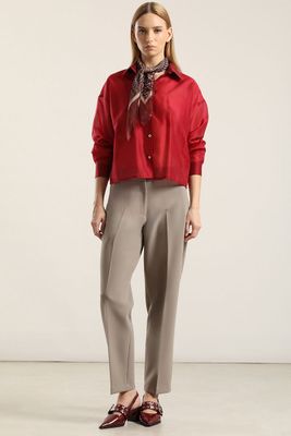 Imagen 2 del producto Blusa semi transparente, rojo Liola