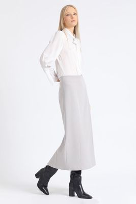 Imagen 2 del producto Falda Tubo Midi, Gris Liola