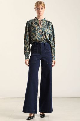 Imagen 2 del producto Blusa Satin Estampado, Lazada, Verde Liola