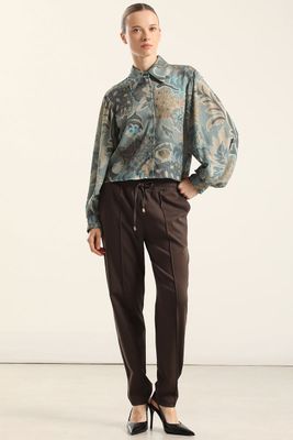 Imagen 2 del producto Blusa estampado retro, azul Liola