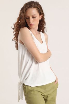 Imagen 1 del producto Top asimétrico Liola mujer crudo