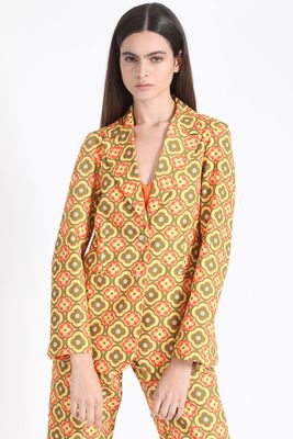 Blazer Estampado Verde Liola