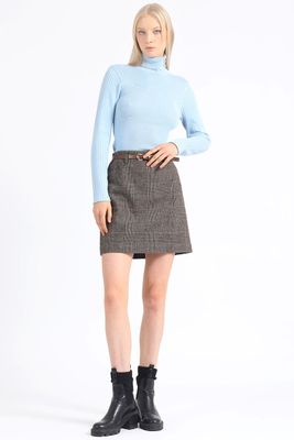 Falda Mini Principe De Gales, Café Liola