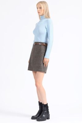 Imagen 2 del producto Falda Mini Principe De Gales, Café Liola