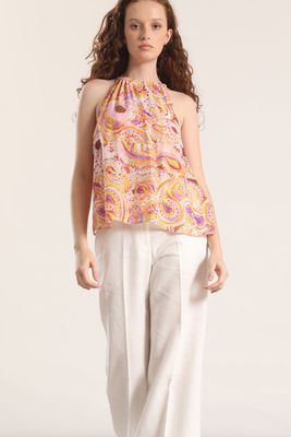 Imagen 2 del producto Blusa voile halter liola mujer amarillo