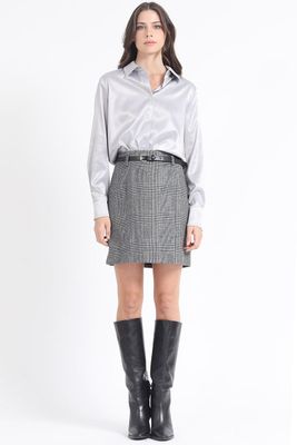 Imagen 2 del producto Falda Mini Principe De Gales, Negro Liola