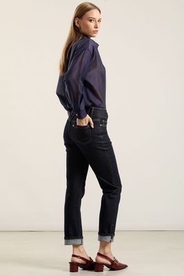Imagen 2 del producto Jeans slim, boton joya, indigo Liola