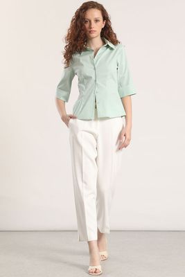 Imagen 2 del producto Blusa entallada Liola mujer verde