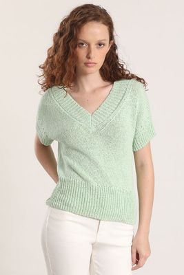 Tejido trenzado Liola mujer verde