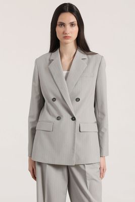 Blazer entallado cruce Liola mujer rosa