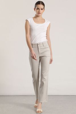 Pantalón pitillo liola mujer gris