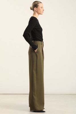 Imagen 2 del producto Pantalon Ancho Con Pinza, Militar Liola