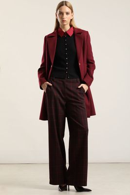 Imagen 2 del producto Abrigo Forro Estampado, Muflon Vino Liola