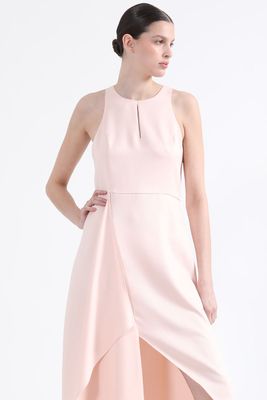 Imagen 2 del producto Vestido Maxi, Rucha Asimetrica, Rosa Liola