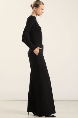 Imagen 2 del producto Pantalón ancho, tiro alto, negro Liola